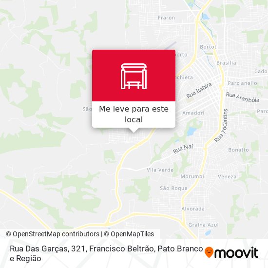Rua Das Garças, 321 mapa