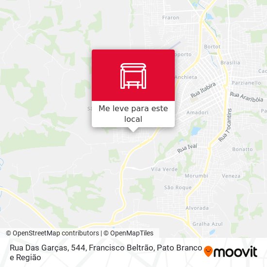 Rua Das Garças, 544 mapa
