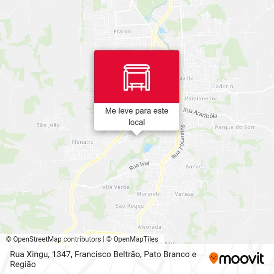 Rua Xingu, 1347 mapa