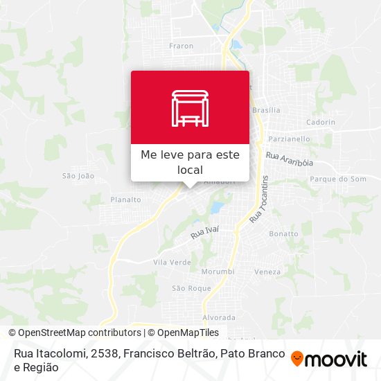 Rua Itacolomi, 2538 mapa