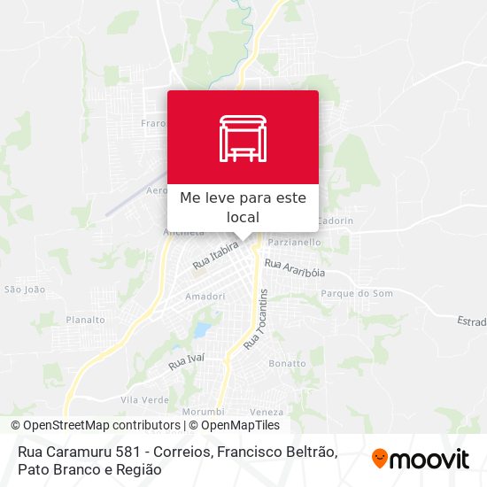 Rua Caramuru 581 - Correios mapa