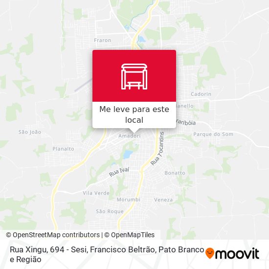 Rua Xingu, 694 - Sesi mapa