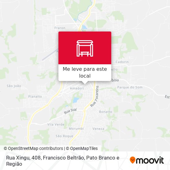 Rua Xingu, 408 mapa