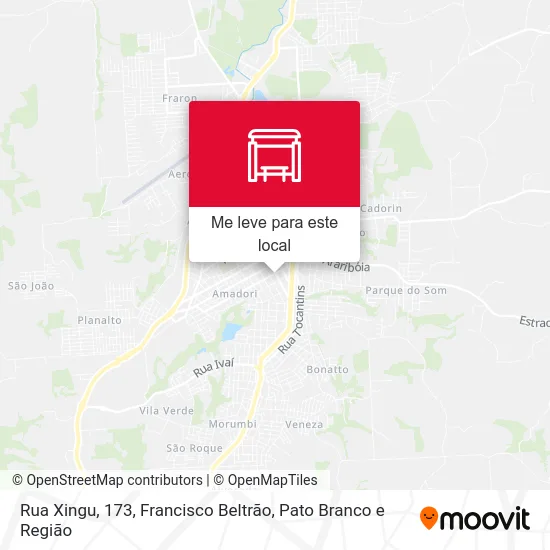 Rua Xingu, 173 mapa