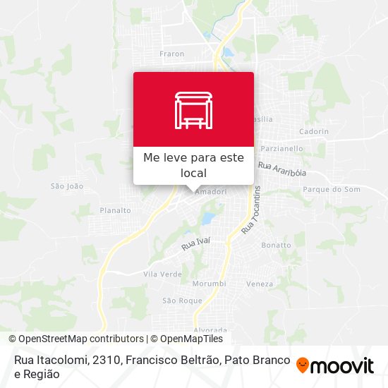 Rua Itacolomi, 2310 mapa