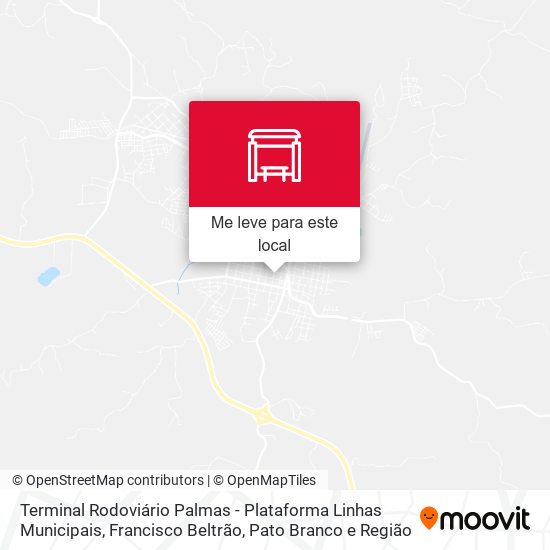 Terminal Rodoviário Palmas - Plataforma Linhas Municipais mapa