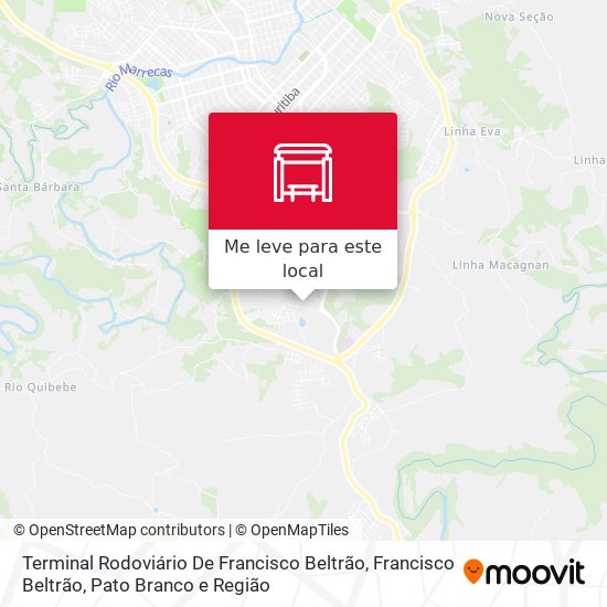 Terminal Rodoviário De Francisco Beltrão mapa