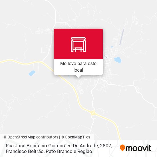 Rua José Bonifácio Guimarães De Andrade, 2807 mapa