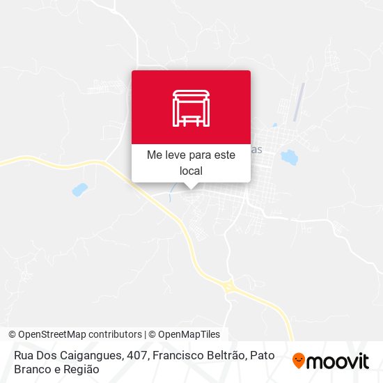 Rua Dos Caigangues, 407 mapa