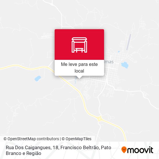 Rua Dos Caigangues, 18 mapa