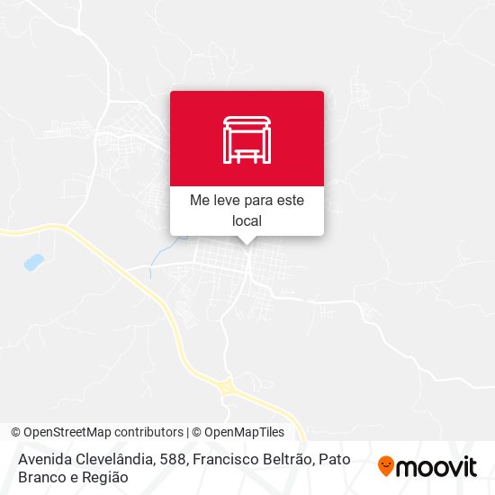 Avenida Clevelândia, 588 mapa