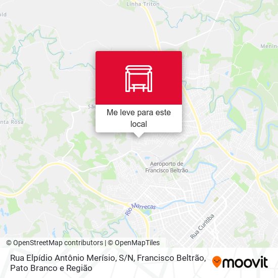 Rua Elpídio Antônio Merísio, S / N mapa
