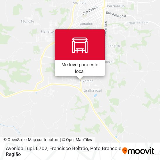 Avenida Tupi, 6702 mapa