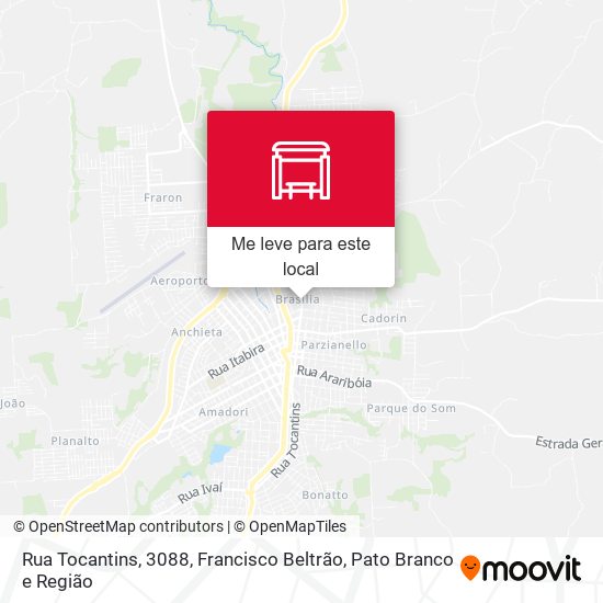 Rua Tocantins, 3088 mapa