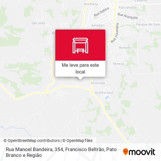 Rua Manoel Bandeira, 354 mapa