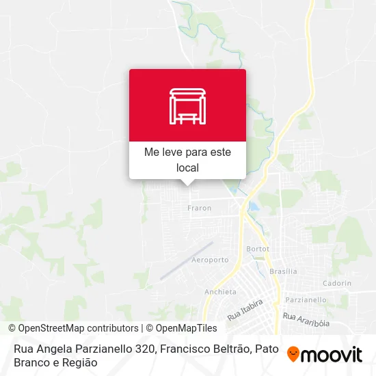 Rua Angela Parzianello 320 mapa