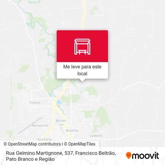 Rua Gelmino Martignone, 537 mapa