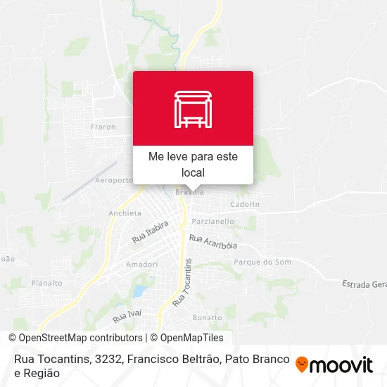 Rua Tocantins, 3232 mapa