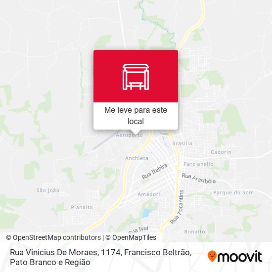 Rua Vinicius De Moraes, 1174 mapa