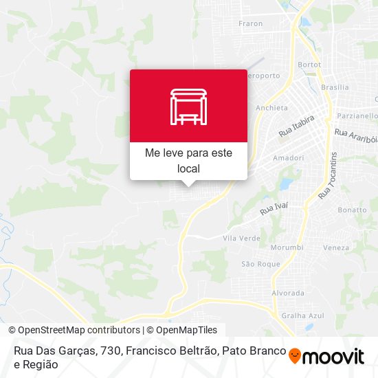 Rua Das Garças, 730 mapa