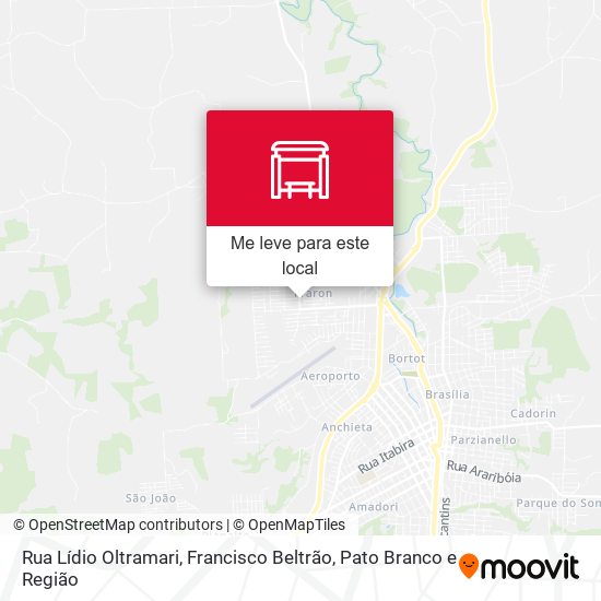 Rua Lídio Oltramari mapa