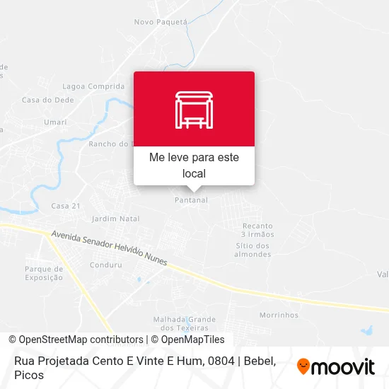 Rua Projetada Cento E Vinte E Hum, 0804 | Bebel mapa