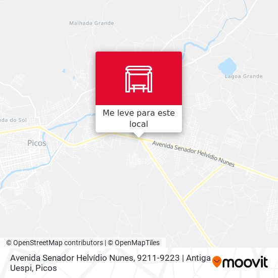 Avenida Senador Helvídio Nunes, 9211-9223 | Antiga Uespi mapa