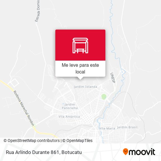 Rua Arlíndo Durante 861 mapa