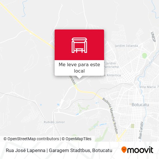 Rua José Lapenna | Garagem Stadtbus mapa