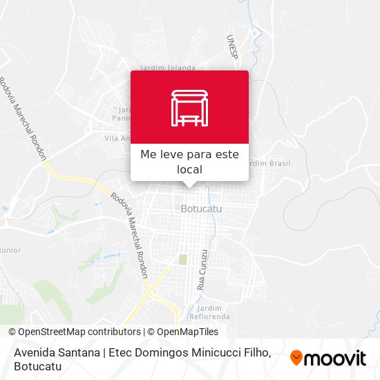 Avenida Santana | Etec Domingos Minicucci Filho mapa