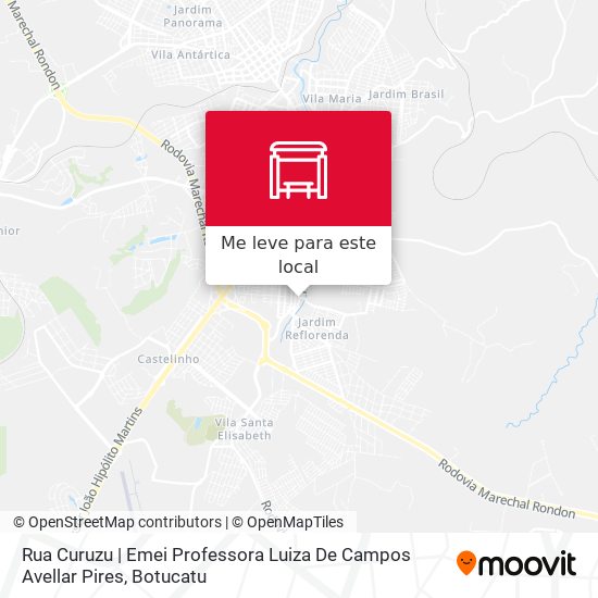 Rua Curuzu | Emei Professora Luiza De Campos Avellar Pires mapa