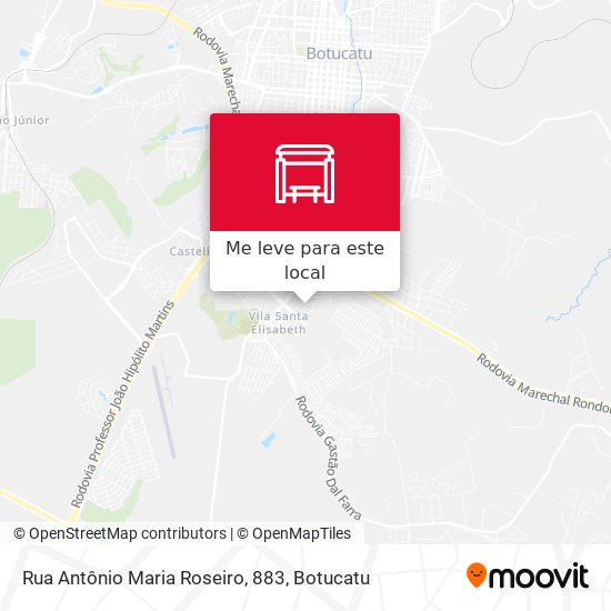Rua Antônio Maria Roseiro, 883 mapa