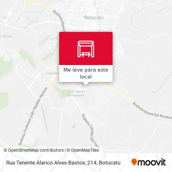 Rua Tenente Alarico Alves Bastos, 214 mapa