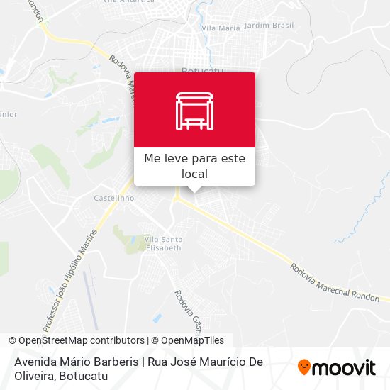 Avenida Mário Barberis | Rua José Maurício De Oliveira mapa