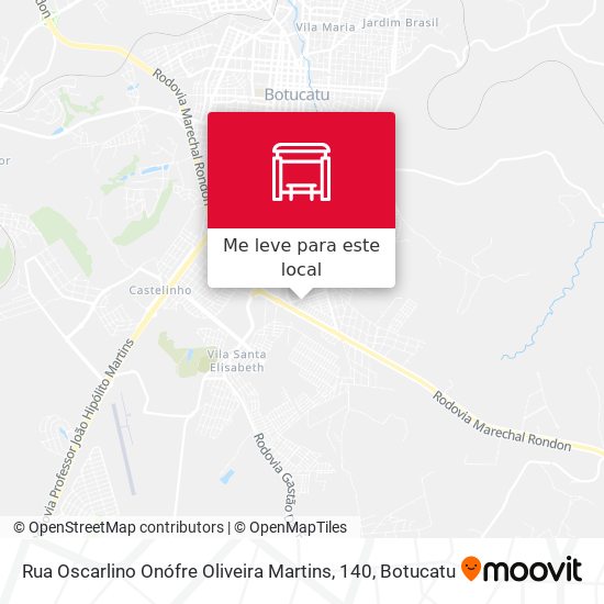 Rua Oscarlino Onófre Oliveira Martins, 140 mapa