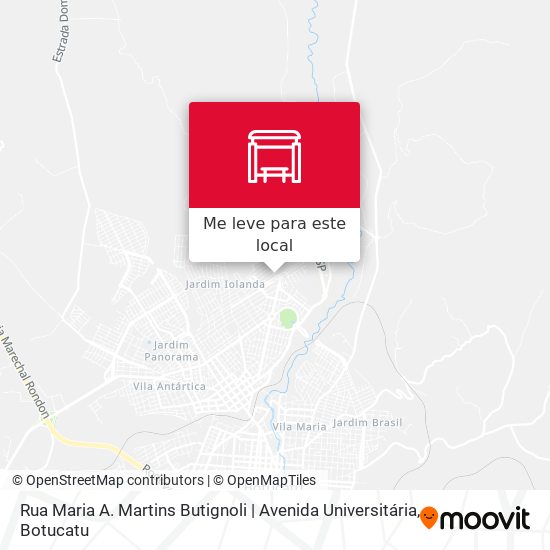 Rua Maria A. Martins Butignoli | Avenida Universitária mapa