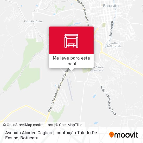 Avenida Alcides Cagliari | Instituição Toledo De Ensino mapa