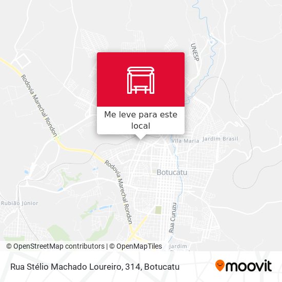 Rua Stélio Machado Loureiro, 314 mapa