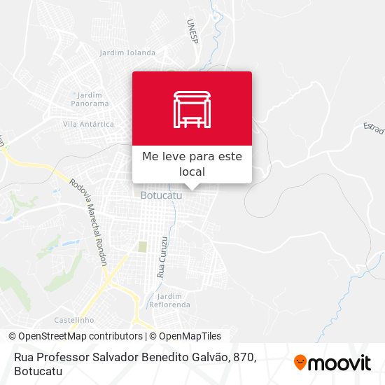 Rua Professor Salvador Benedito Galvão, 870 mapa