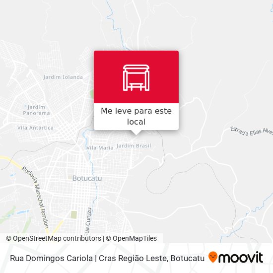 Rua Domingos Cariola | Cras Região Leste mapa