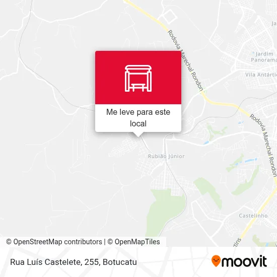Rua Luís Castelete, 255 mapa
