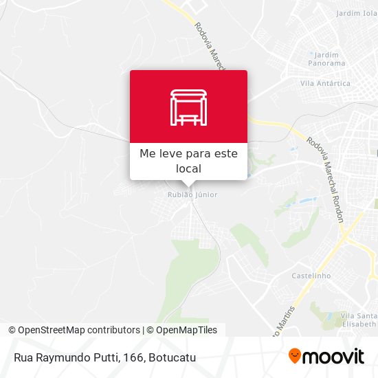 Rua Raymundo Putti, 166 mapa