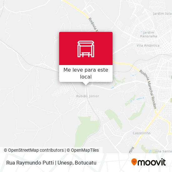 Rua Raymundo Putti | Unesp mapa