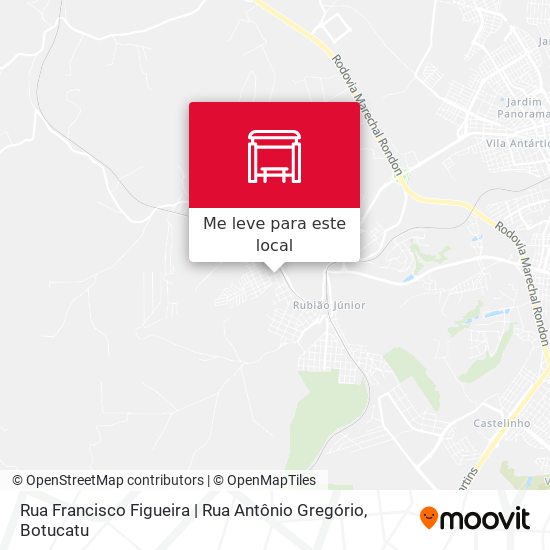 Rua Francisco Figueira | Rua Antônio Gregório mapa