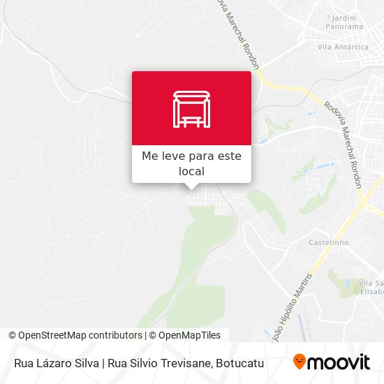 Rua Lázaro Silva | Rua Silvio Trevisane mapa