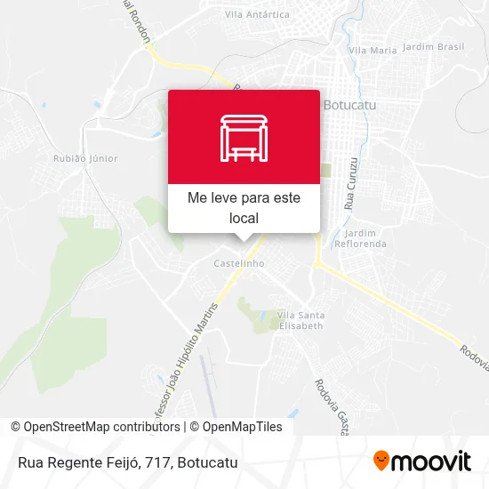 Rua Regente Feijó, 717 mapa
