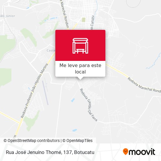 Rua José Jenuíno Thomé, 137 mapa