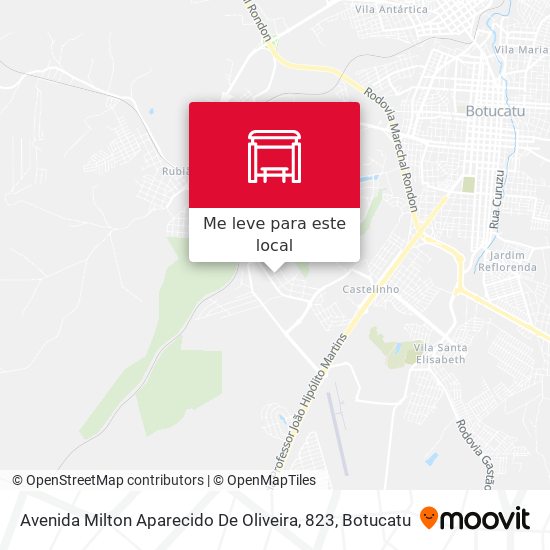 Avenida Milton Aparecido De Oliveira, 823 mapa