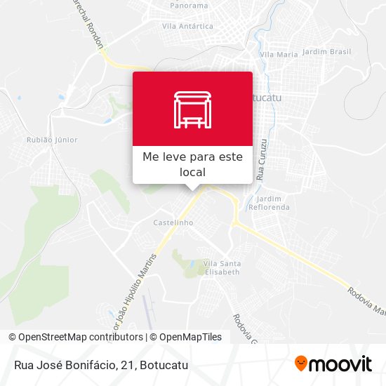 Rua José Bonifácio, 21 mapa