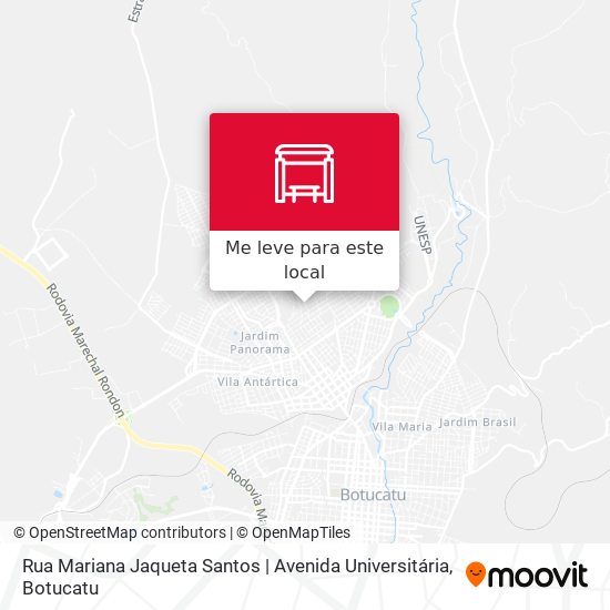 Rua Mariana Jaqueta Santos | Avenida Universitária mapa